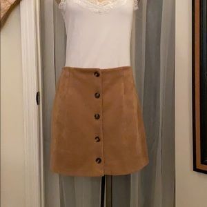 Super Cute Button-Up Mini Skirt